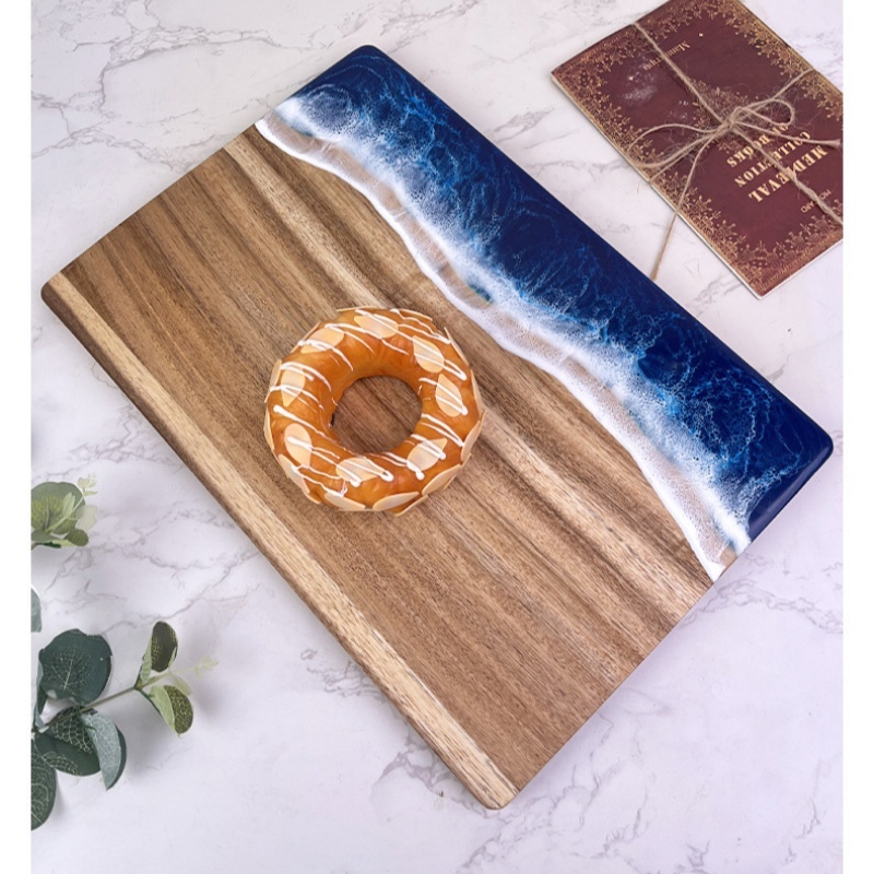 Woodworking Resin - Разделочная доска из волновой смолы и